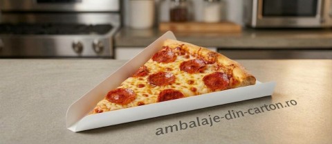 Triunghi Pizza Alb D32 Model 3 (zenith) 23x17x1 cm (Lxlxh) (Pret la 1000 buc)