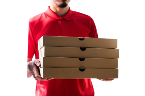 Cutii Pizza D40x60x5 cm (Capac atasat) - Natur (Pret la 100 buc)