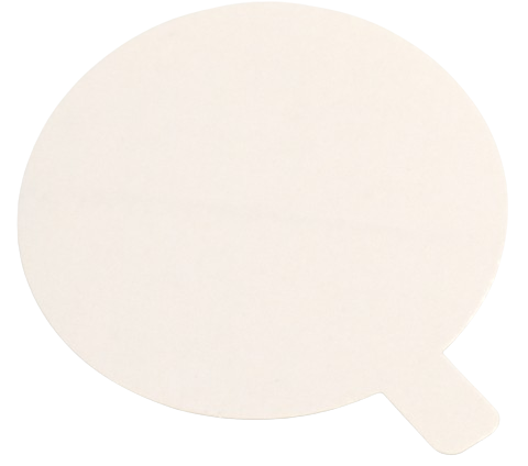 Disc Alb lucios cu maner D8 cm (carton subtire) (Pret la 1500 buc)