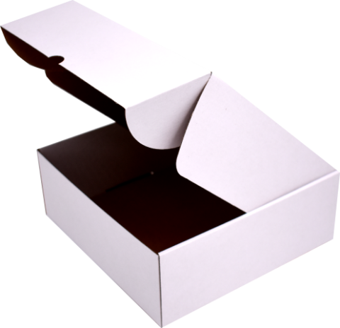 Cutii transport 26x26x10 Cm Albe (Pret la set de 50 buc)