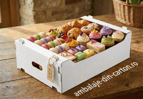Ladite Transport (CO3 A) 30x40x12 cm Albe (Pret la 50 buc)
