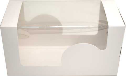 Cutii Cozonac cu Display 30x14x16 CM Albe