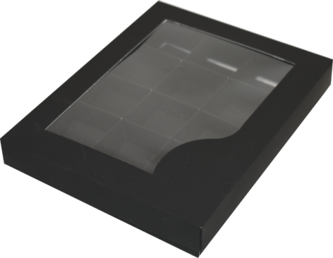 Cutii Praline 6 buc (Corp + Capac) Negre (necesita formare)