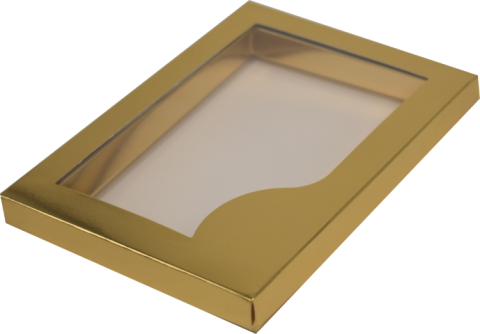 Cutii Tablete Ciocolata (Corp+Capac) 15x10x1.5 Cm Aurii (necesita formare) (Pret la 100 buc)