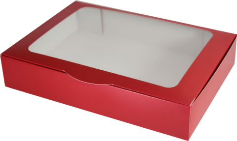 Cutii cu display 26x18x5 Cm Rosii (Pret la 50 buc)