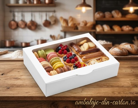 Cutii Albe cu display 24x36x6 cm (Pret la 50 buc)