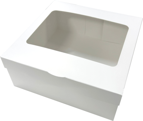 Cutii Albe cu Display din plastic transparent 30X30X12 cm (Pret la 50 buc)