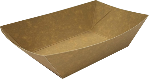 Barcuta fast-food mica kraft natur 10(15)x7(9.5)x4 cm (Pret la 600 buc)
