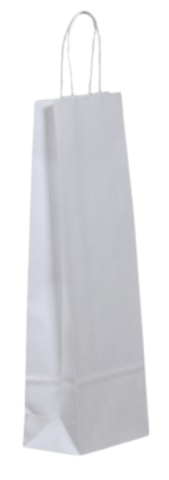 Pungi Pentru Sticla de Vin 14+8 x 39 cm Albe (Pret la 300 buc)