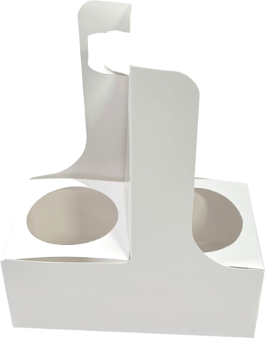 Suport Cafea/Ceai 2 Pahare 18x9x7(23) cm cu maner albe (necesita formare)