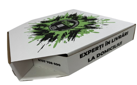 Cutii Pizza Personalizate Flexografic in 2 culori