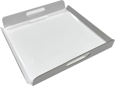 Tavi albe cu maner laminate 31x31x2.5 (5) cm (carton gros) (Pret la 50 buc)