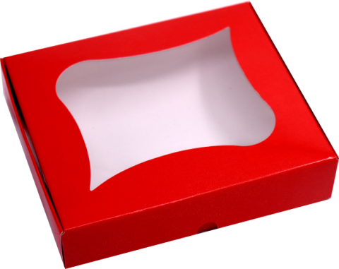 Cutii Rosii cu display 10x12x2.5 cm (Pret la 100 buc)