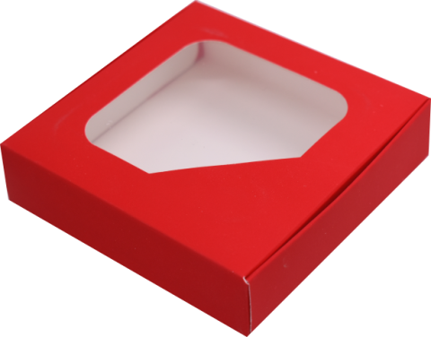 Cutii Rosii cu display 12x12x3 cm (Pret la 100buc)