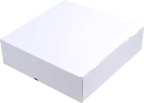 CUTII TARTE 25x25x7 Cm Albe (CARTON SUBTIRE LUCIOS)