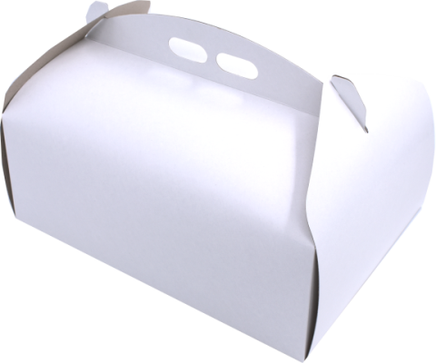 Cutii Tort Albe (cu manere) T25x35x15 Cm (Pret la 25 buc)