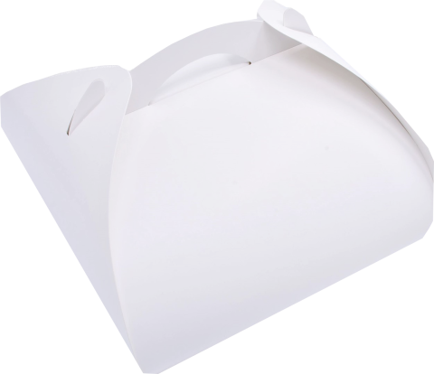 Cutii Tort Albe cu capac si manere 20x20x18 cm (Pret la 50 buc)