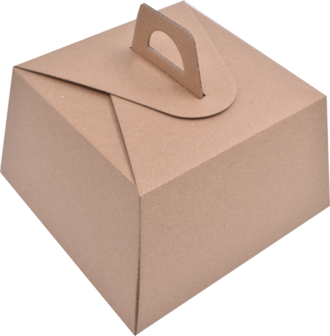 Cutii Tort Albe Patrate 21x21x10.5 Cm