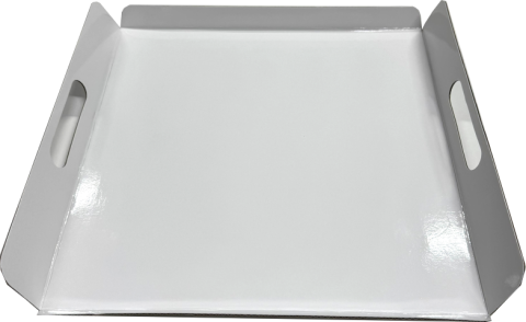 Tavi albe cu maner laminate 17x24x2.5 (5) cm (carton gros)